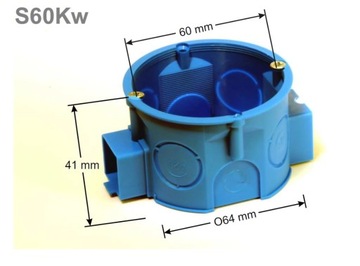 КОРОБКА ВСТРАИВАННОГО МОНТАЖА RUDAPOL S60KW МОДУЛЬНАЯ 41мм