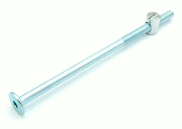 ZŁĄCZE MEBLOWE ŚRUBA SZWEDZKA MEBLOWA OCYNK SREBRNY M6X140 6 X 140 10 SZT.