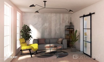 2x раздвижные двери Loft с ретро-решеткой + система