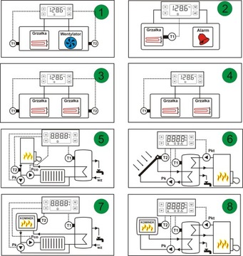 двойной ТЕМПЕРАТУРНЫЙ РЕГУЛЯТОР ТЕРМОСТАТ датчик