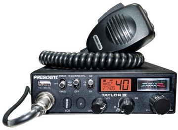 PRESIDENT TAYLOR IV CB RADIO ASC miernik SWR 12/24