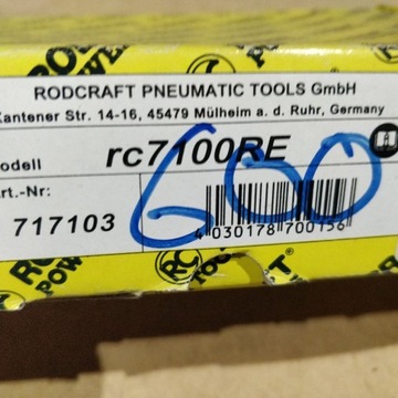 SZLIFIERKA PNEUMATYCZNA KĄTOWA RODCRAFT-RC 7100RE