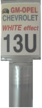 CHEVROLET OPEL GM 13U WHITE LAKIER SAMOCHODOWY ZAPRAWKA DO RYS 10 ML ARA