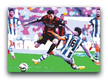 LIONEL MESSI - OBRAZ 30x20 - plakat FC Barcelona