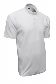Koszula kapłańska Polo KR z koloratką biała XXL