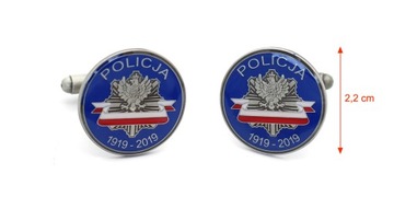 Запонки «100 лет полиции» в футляре