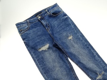 54__RESERVED__spodnie damskie JEANS dziury__38 M