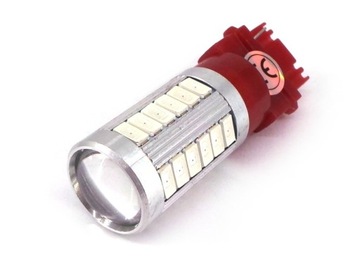 żarówka LED 3156, P27W czerwona 12V CANBUS 1000lm