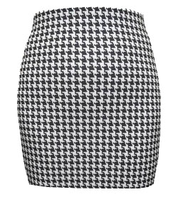 L MINI Облегающая юбка-труба с узором «гусиные лапки»