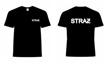 Koszulka Strażacka, Straż, OSP, czarna. Rozmiar S