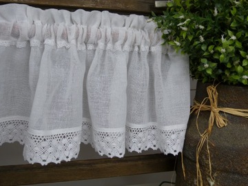 Заздростка 30 см белое хлопковое кружево 0,5 метра