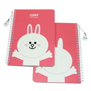 LINE FRIENDS notes zeszyt 80 kartek linia CONY A5