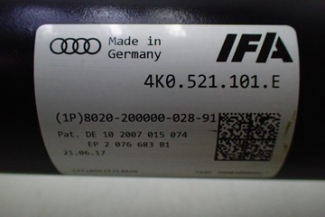 AUDI A6 C8 HŘÍDEL KARDANU 19R. 4K0521101E