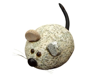 гранитное украшение в виде мыши для сада в подарок gartdeco1