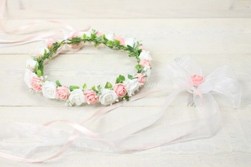 НАБОР ДЛЯ ПРИМАНИЯ: венок+головной убор+бантик на руку.