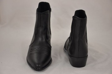 МУЖСКИЕ МОТОЦИКЛОВЫЕ БОТИНКИ CHOPER КОЖАНЫЕ KW черные 44