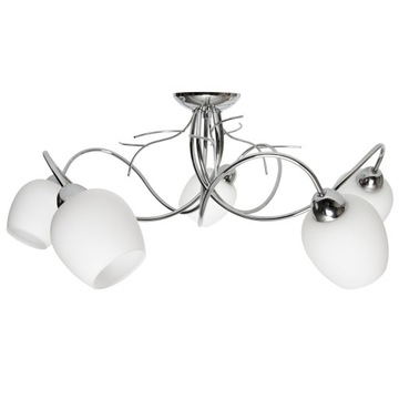 SUFITOWA LAMPA WISZĄCA ŻYRANDOL PLAFON SZKLANA LED