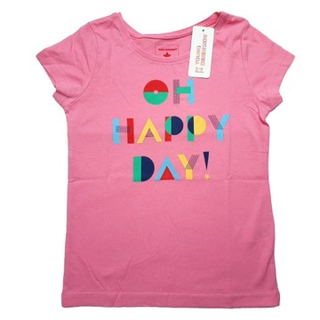 KOSZULKA T-SHIRT 4-5 LAT 110CM PRIMARK HAPPY DAY
