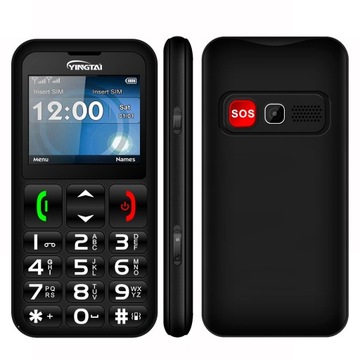 Telefon seniora YINGTAI T11 Telefon komórkowy SOS