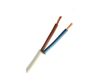 Przewód kabel prądowy linka OMY 2X1 biały