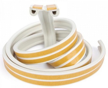 ПРОКЛАДКА ОКОННАЯ РЕЗИНОВАЯ САМОКЛЕЯЩАЯСЯ 9x6 БЕЛАЯ