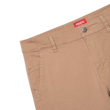 PROSTO KLASYK Spodnie CHINO SCEEN BEIGE 38/34