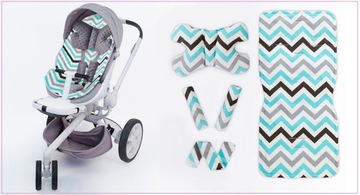 ВСТАВКА ДЛЯ ГОНДОЛЬНОЙ КОЛЯСКИ, МАТРАС MINKY, РЕМНИ 5-в-1