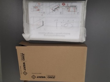 Кнопка смыва для каркаса унитаза WERIT JOMO Matt Black, состоящего из двух частей