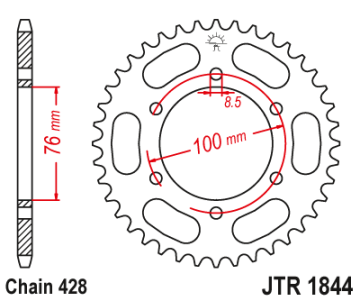 Комплект привода Yamaha MT 125, цепь X-Ring!!