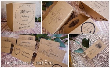 ZAPROSZENIA ŚLUBNE NA ŚLUB KOPERTA RUSTYKALNE BOHO zawiadomienia wesele
