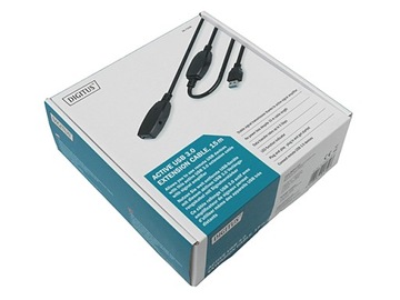 Кабель USB 3.0 A-A, активный удлинительный кабель Digitus, 15 м