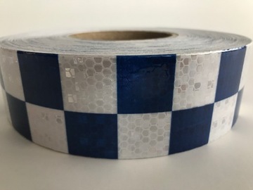 СВЕТООТРАЖАЮЩАЯ ПЛАСТИКОВАЯ ЛЕНТА СИНЯЯ ШАХТОВАЯ ДОСКА