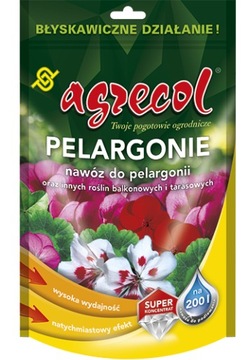 NAWÓZ DO PELARGONII wieloskładnikowy 200 g Agrecol