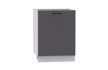 Szafka kuchenna dolna OSCAR D60 P/L Grafit połysk