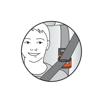 Lifehammer Направляющая ремня безопасности, красно-черная