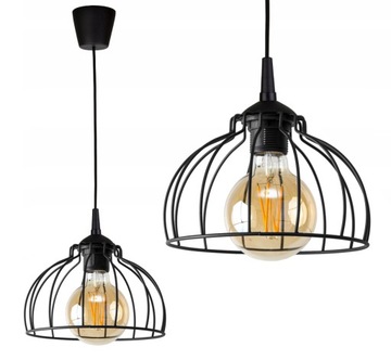SUFITOWA LAMPA WISZĄCA RETRO LOFT EDISON Z DRUTU