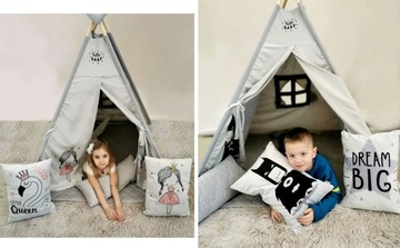 Детская палатка TIPI WIGWAM HOMEK с бархатным ковриком xxl