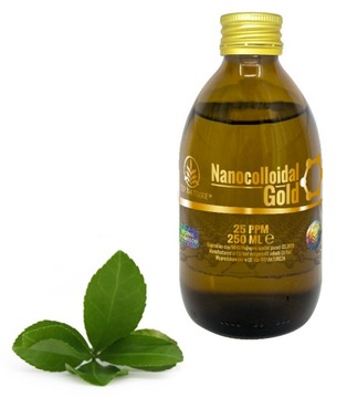 Złoto nanokoloidalne 25ppm Koloid 250ml