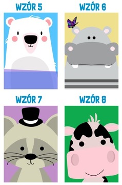PLAKAT A4 OBRAZEK ZWIERZĘTA PREZENT DLA DZIECKA