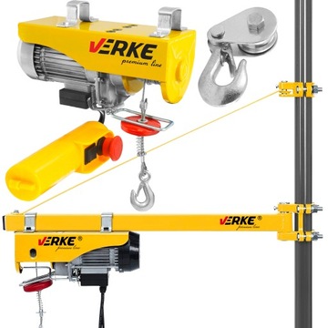 ЭЛЕКТРИЧЕСКАЯ ЛЕБЕДКА 230В ТРОСОВАЯ 600КГ + РУЧА 250-1100мм