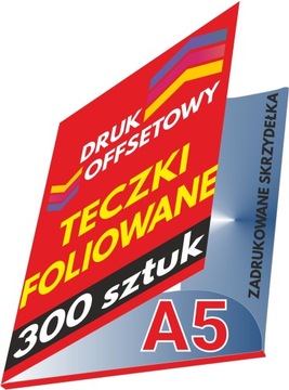 TECZKI OFERTOWE Firmowe FOLIOWANE A5 - 300 sztuk