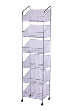 REGAŁ RURKOWY KÓŁKA 41 CM BIAŁY REGAŁY KOSZE FV