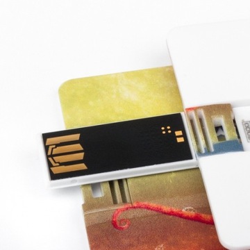 PENDRIVE 16GB KARTA REKLAMOWY LOGO NADRUK UV 10 SZT