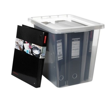 ПРОЗРАЧНЫЙ КОНТЕЙНЕР С КРЫШКОЙ ДЛЯ ХРАНЕНИЯ - 31 Л