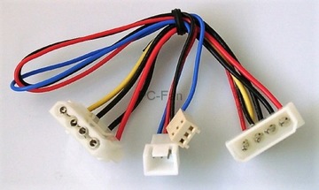 Adapter zasilania 4 pin na 3 pin (do wentylatora)