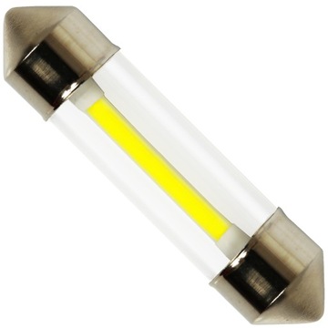 LED C5W SZKLANA ŻARÓWKA RURKOWA COB WŁÓKNO 36 mm
