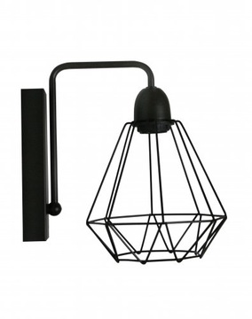 Lampa ścienna kinkiet druciak Loft diament pająk