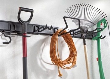 НАСТЕННАЯ РЕЙКА SGS ДЛЯ УСТАНОВКИ НА КРЮК, СИСТЕМА GOLIAT, ДЛИНА 60 СМ