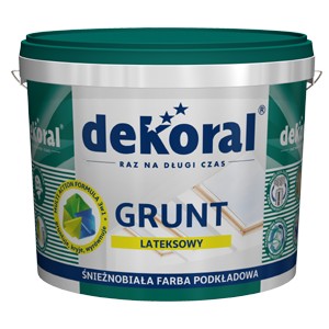 DEKORAL GRUNT LATEKSOWY FARBA PODKŁADOWA 10L