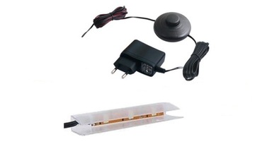 oświetlenie LED 1 pkt niebieskie szklanych półek
